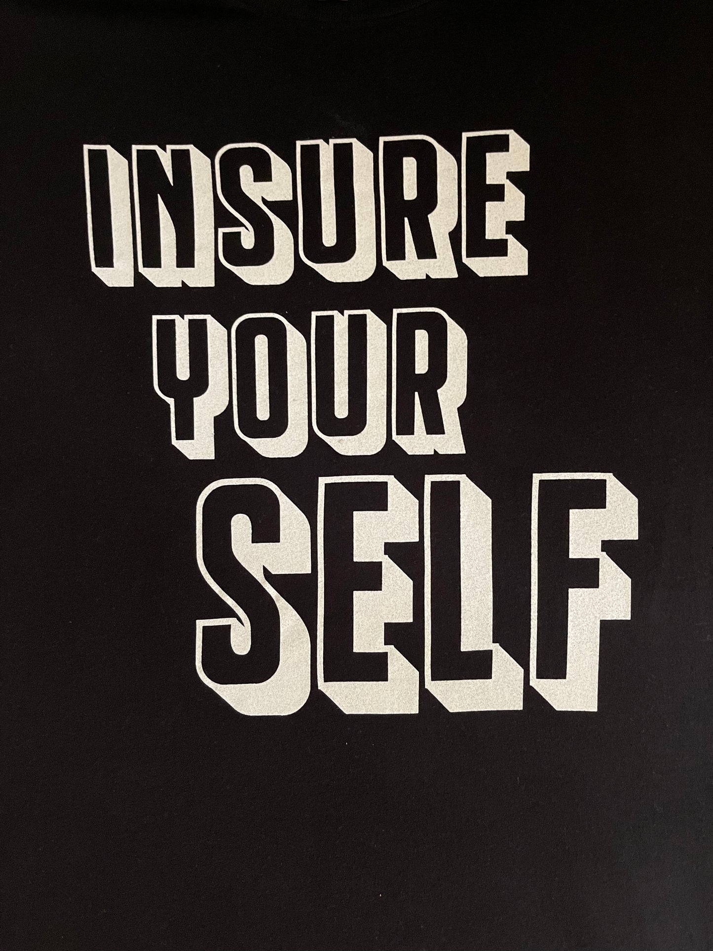 Insure Your Self Black Tee